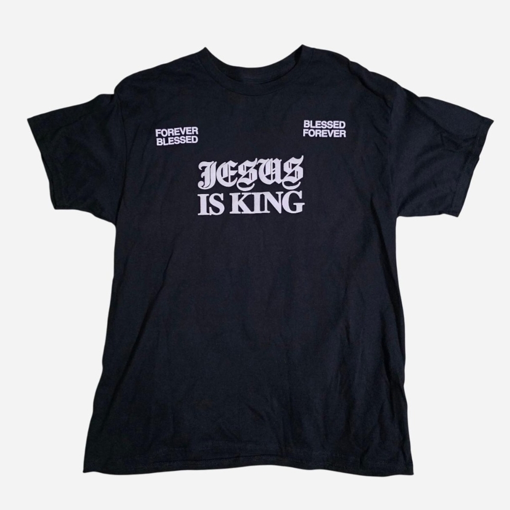 New Popular Poison Jesus Is King Black T-Shirt Size Large Streetwear